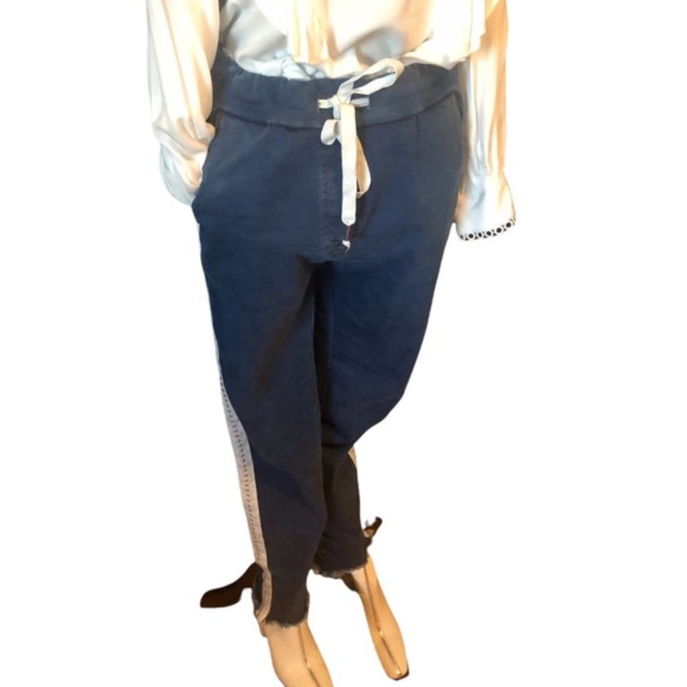 MADE IN ITALY jean joggers one size